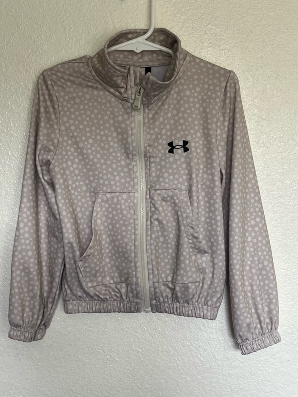 Under Armour Mauve Polka Dot Full-Zip Jacket & Pants Set